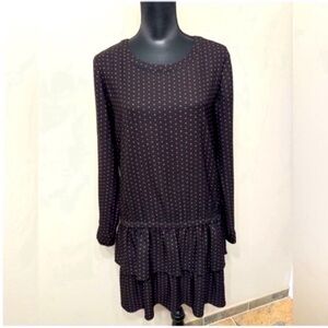 Scotch & Soda Women’s Black with Pink Dots Mini Dress M